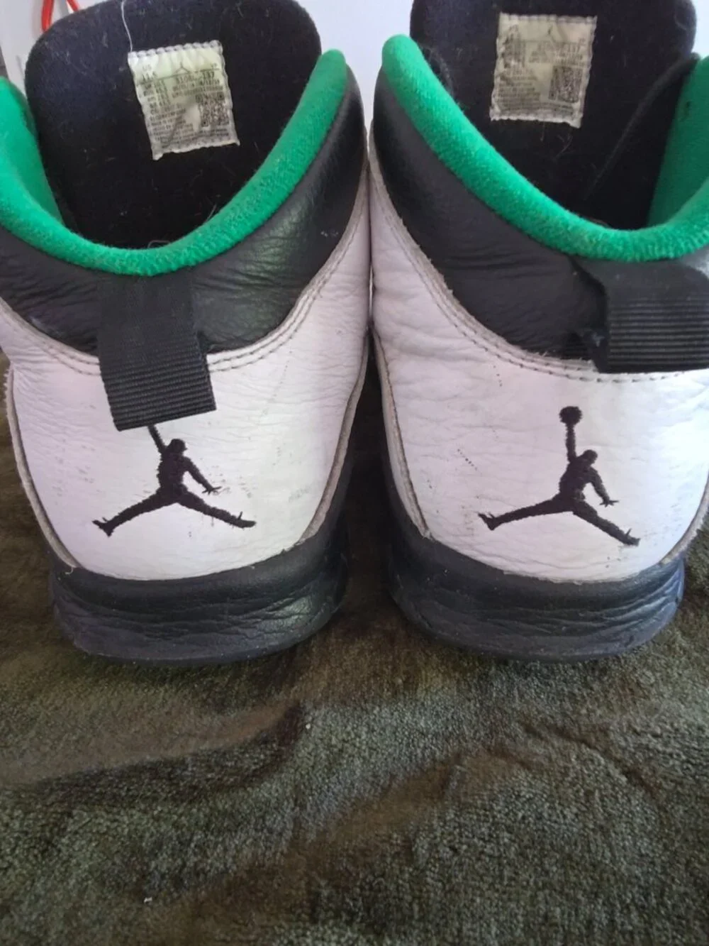 Air Jordan 10 Retro Seattle SuperSonics Size 11.5 Men's 310805-137